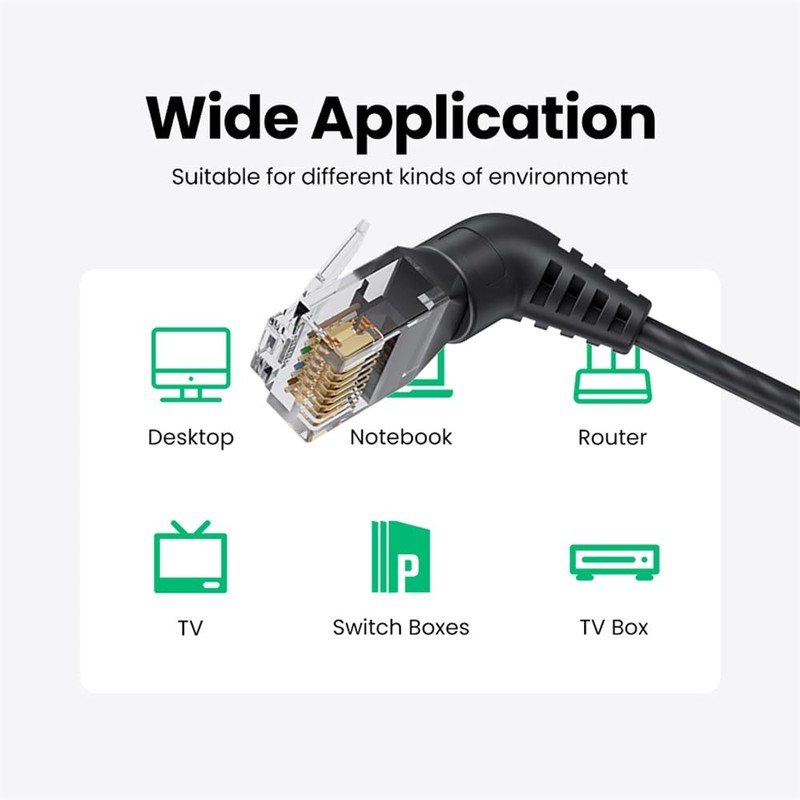 xiwai RJ45 8P8C 1000Mbps Male to Male Network 360 Degrees