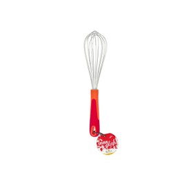 Birkmann, Colour Kitchen, Whisk Made of High-Quality Stainless Steel with Plastic Handle, BPA-Free, for Cooking and Baking, up to 100 °C, Dishwasher Safe, Red, 27 x 6.5 cm, 422377