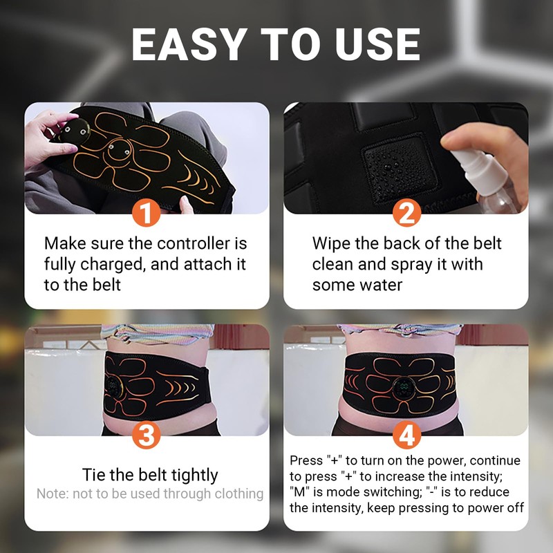 Ab Stimulator Muscle Toner, Abs Stimulator Machine Workout Equipment for