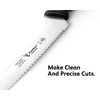 Humbee 10 Inch Cuisine Pro Serrated Bread Knife, Premium Stainless