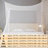 Mosquito Net for Single to King-Sized Beds, One Side Opening