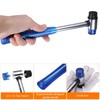 sourcing map 2pcs Rubber Mallet Double-Faced with Non-Slip Plastic Grip