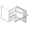 2 pk Integrated Fridge Door Cabinet Kitchen Appliance Slide Fixing