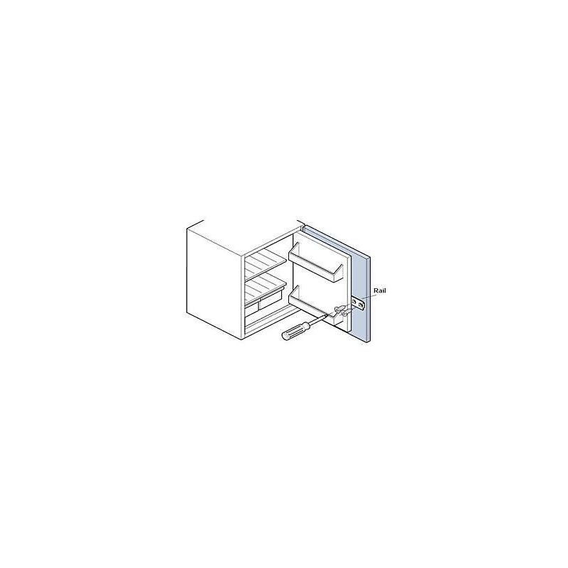 2 pk Integrated Fridge Door Cabinet Kitchen Appliance Slide Fixing
