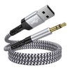 Cable USB a conector de audio AUX macho de 3.5mm,