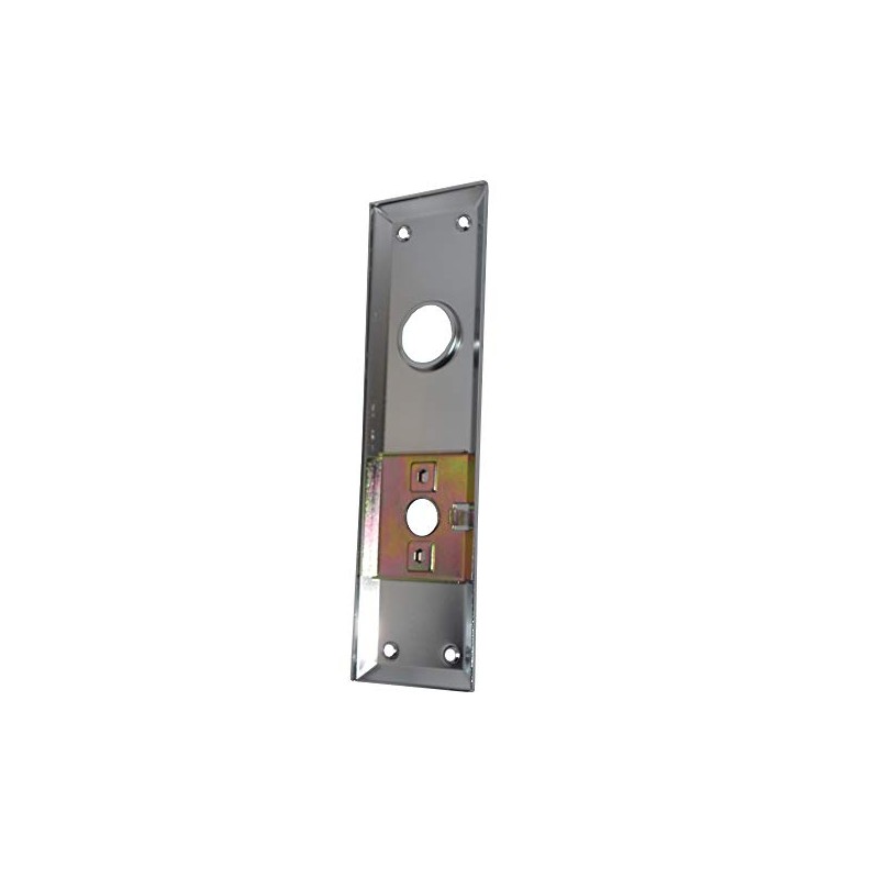 Em-D-Kay Satin Chrome 2-3/4" X 10" Escutcheon Plate w/Knob Hole