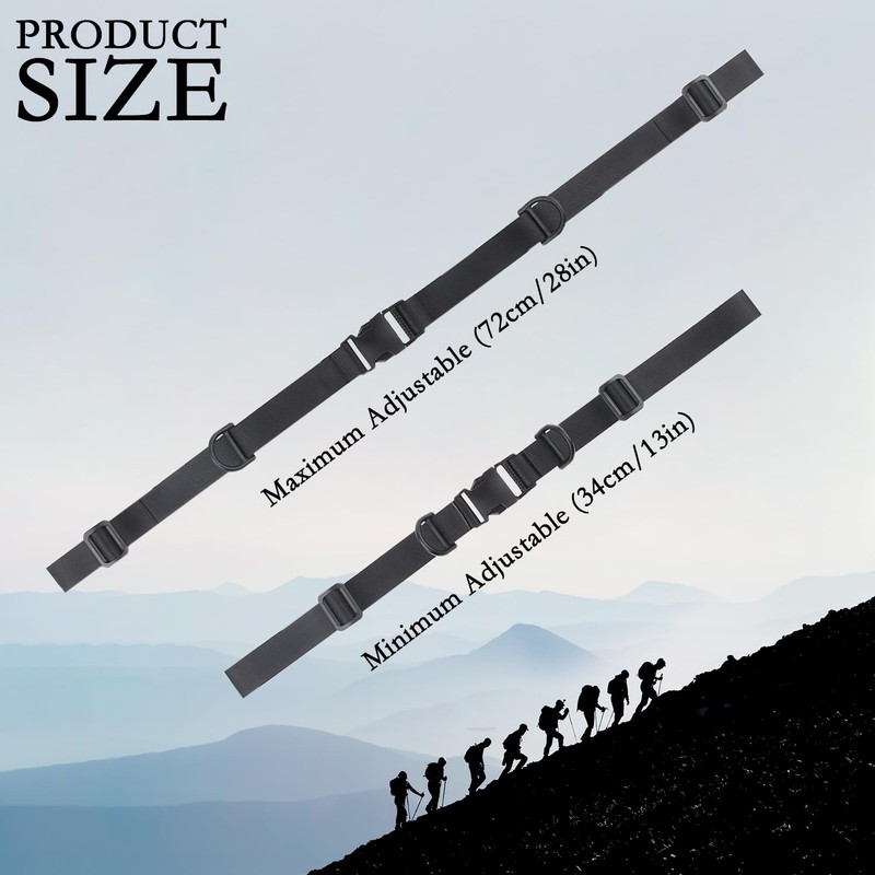 2Pair Backpack Straps, Adjustable Chest Strap for Backpack Heavy Duty