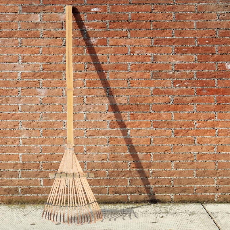 HANABASS Garden Rake Small Rake Bamboo Kids Leaf s for