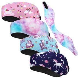 4Pcs Adults Swimming Headband Neoprene Swimming Ear Band Ear Protection Ear Guard Yoga Sports Sweatband