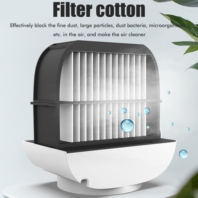 Portable Air Cooler USB Charging Air Fan Quiet Desktop Cooling