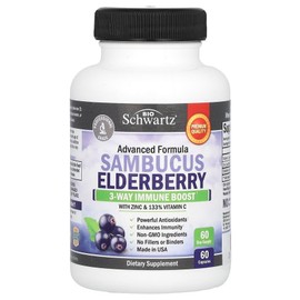 BioSchwartz Sambucus Elderberry Zinc Vitamin C Contains 60 US Domestic, 1 unit, 60 tablets / 바이오슈왈츠 삼부쿠스 엘더베리 아연 비타민C 함유 60 미국내수, 1개, 60정