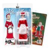 Set of 2 Figures: Santa & Mrs. Claus 8 Inch
