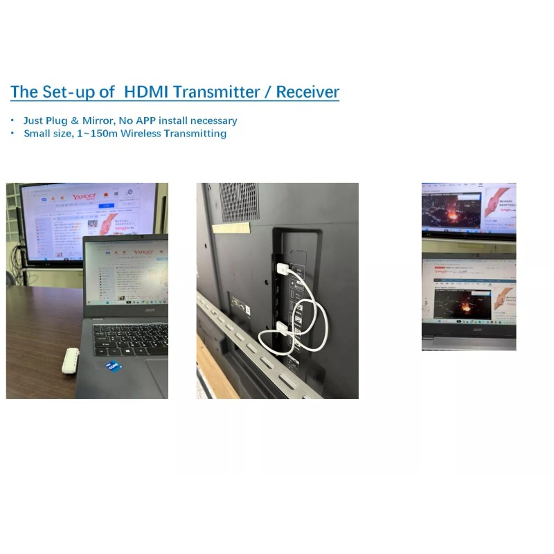Micro SATA Cables HDMI Wireless Transmitter / Receiver