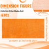 4 Pcs Replacement Filter Pads 10.5 x 21.75 Inches Compatible