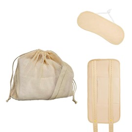 Premium Castor Oil Pack Wrap, Organic Castor Oil Packs for Liver Detox, Fibroids, Stomach - Reusable and Absorbent Cotton Flannel Castor Oil Wrap Kit with Adjustable Strap (Skin)