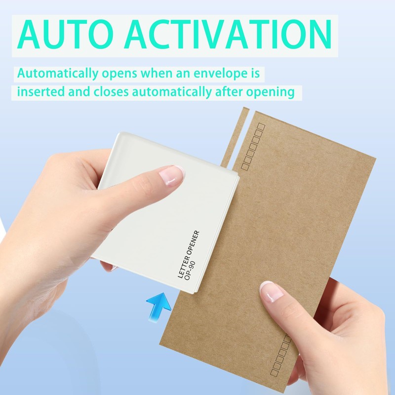 Electric Letter Opener - Battery Operated Envelope Opener for Quick