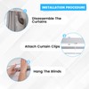 SATUY 24 Pcs 3.25 Inch Valance Clips, Clear Plastic Valance
