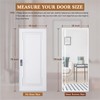 Yotache White Reversible Left Right Side Opening Magnetic Screen Door