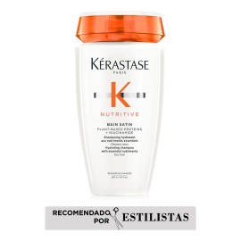Shampoo Hidratante Kérastase Nutritive Bain Satin para Cabello Fino y Seco con Nutrientes Esenciales, 250 ml