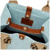Topkapi Italian Felt Glitter Tape Combination Mini Tote Bag TREASURE,