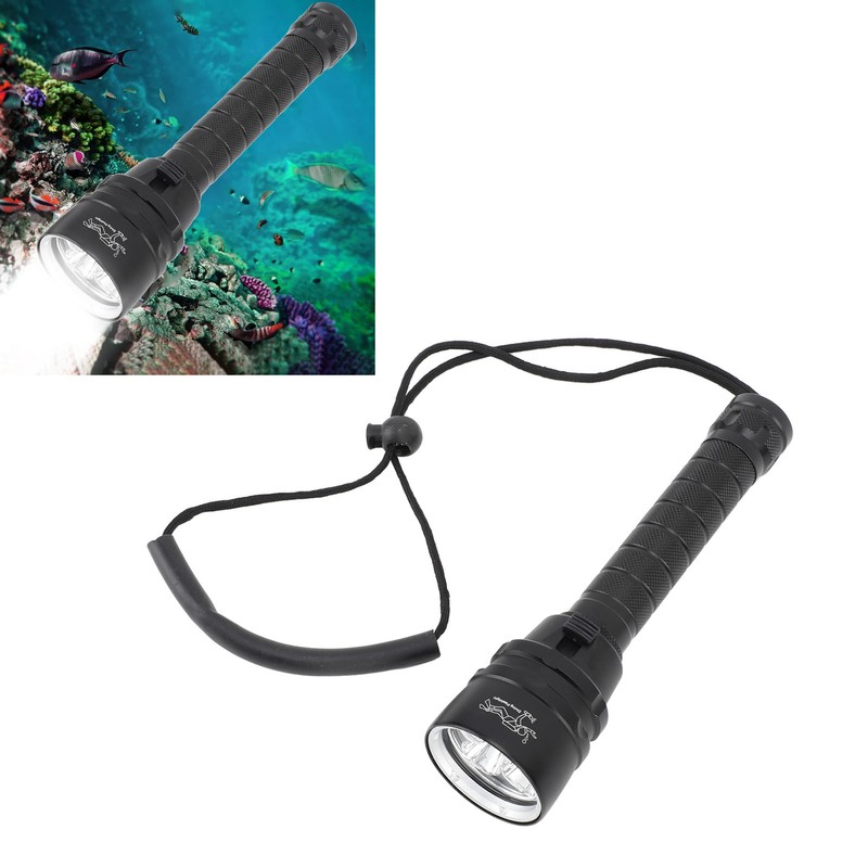 Diving Flashlight IPX8 Waterproof Underwater 328ft 5000LM Super Bright Underwater