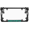 The Beach is My Happy Place Palm Tree Design Black