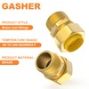 GASHER 1/2" Propane Fittings, Brass Natural Gas Quick Connect Adapter