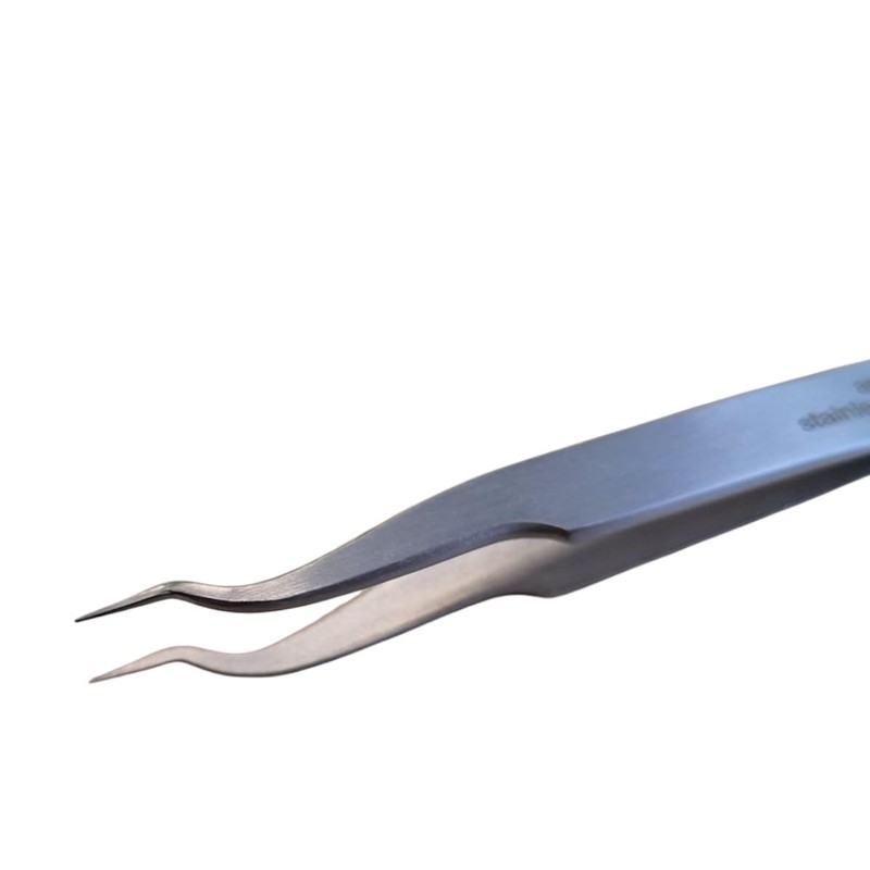 Bernstein 5-054 SMD Tweezers 120 mm Crescent-Shaped, Super Point