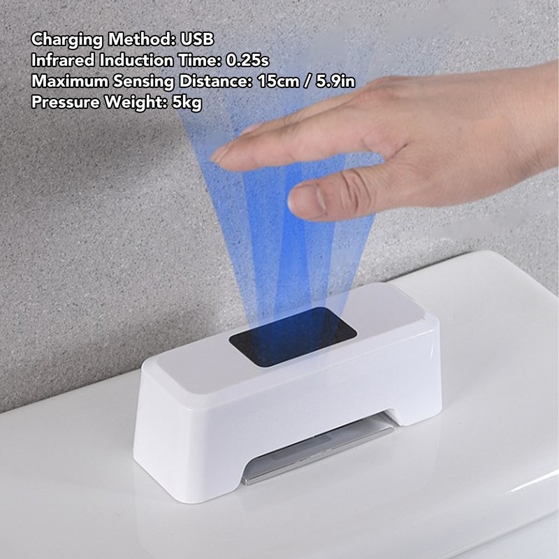 Touchless Toilet Flush Kit Automatic Toilet Flusher External Infrared Sensor