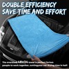 Metyond 48”x24” Dual Sided Microfiber Car Cleaning Towel, Full-Sized SUV