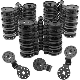 ZYLJHZ 50Pcs Shade Cloth Clips - Black Round Plastic Sun Shade Clip,Shade Cloth Heavy Duty Lock Grip for Sun Shade Net,Gardening Shade Cloth,Anti Bird Netting Windproof Awning Clamp