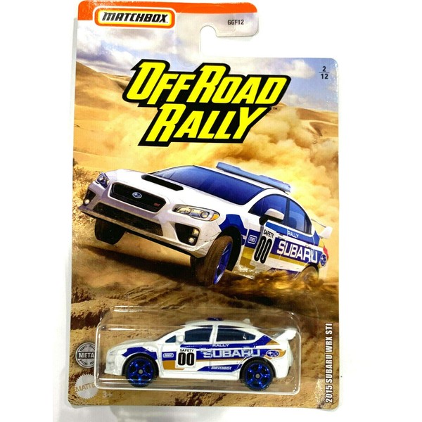 Matchbox 2015 スバル WRX STI (ホワイト) 2/12 [オフロードラリー]