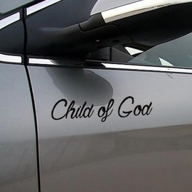 Child of God Decal Vinyl Sticker for Car Truck Window Bumper Self Adhesive 8.1x2inches