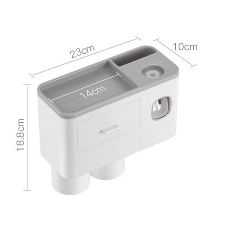 Toothpaste Dispenser Wall Mounted Toothpaste Dispenser Squeezer Kit for Bathroom