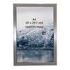 Shudehill Plain Satin Silver Classic Photo Frame A4-21" x 29.7"