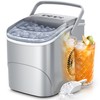 Electactic Ice Makers Countertop,26Lbs/24H,9 Cubes in 6 Mins,Portable Ice Maker