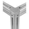 8Pcs 2020 Aluminum Extrusion 3-Way End Corner Bracket Connectors –