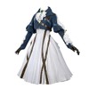 Nuoqi Violet Evergarden Cosplay Costume Womens Anime Uniforms Suit,Dark Blue,Medium