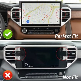 INTGET 4PCS Side Dashboard AC Outlet Covers for 2022-2026 Toyota Tundra Accessories Carbon Fiber Center Console Air Vent Trim Protector for 2023 2024 2025 2026 Toyota Sequoia Accessories