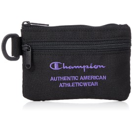 Champion Wallet Carina No. 67768 Black (Embroidery: Purple) H4.3 x W2.8 inches (11 x 7 cm)