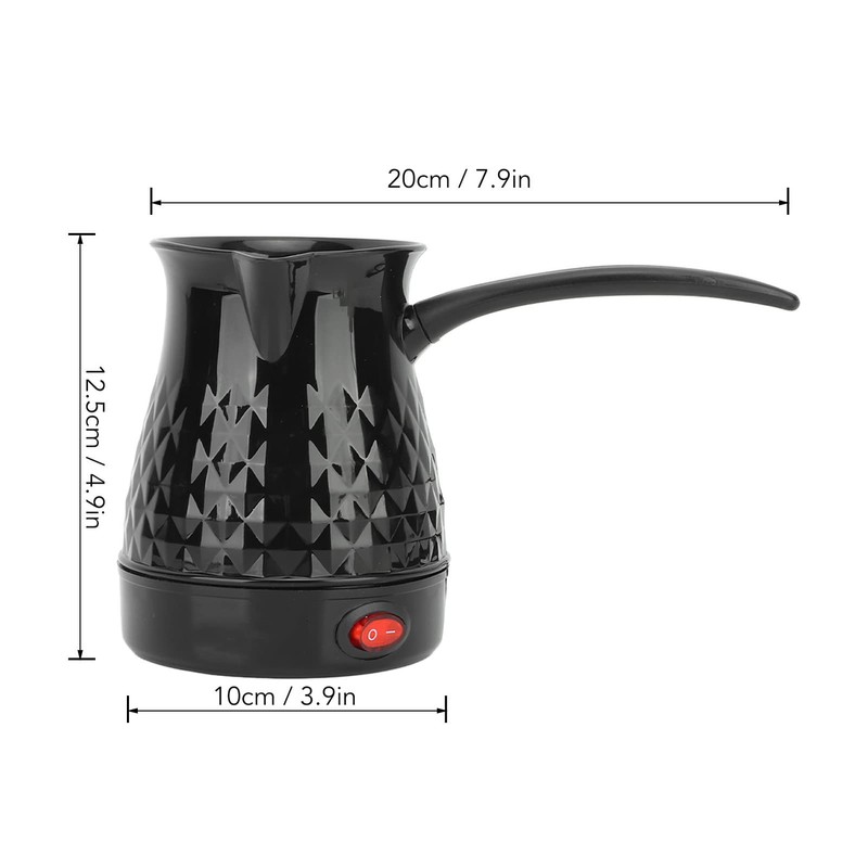 Stainless Steel Coffee Maker, Electric Pot 600ml Portable US Plug