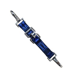 ALLZSMOOTHLY Double Buckle Swivel Lunging Chin Strap, Lunging Strap for Horse Lunge Line，Lunge Strap with Solid Hardware, Lunging Aid for Horse Training, Improve Control and Performance-Blue Pattern