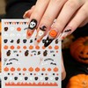6 Pcs Halloween Nail Art Stickers Pumpkin Ghosts Bat Spider