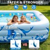 Large Inflatable Pool with Light, 12TF x 6.5TF Inflatable Swimming