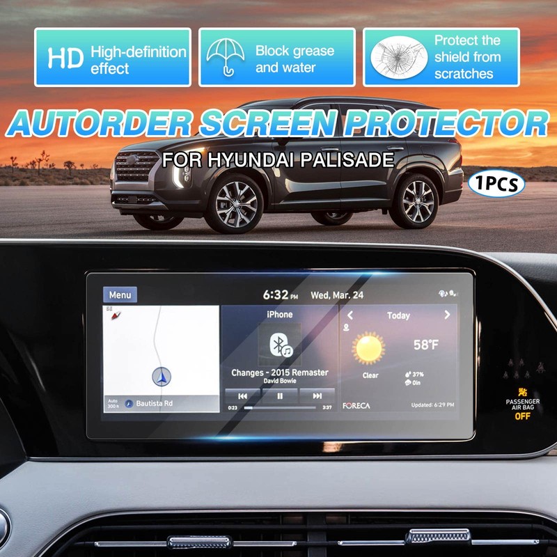 Autorder Screen Protector for 2020 2021 2022 Hyundai Palisade Ltd