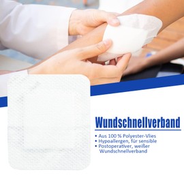 HansaGT Medical HansaGT Medical Steril Wundpflaster 10x8cm, Steriler Wundverband, Pflaster Sensitiv Selbstklebend Sch1tzt bei Schnittwunden & Kratzern Wundverband zur ?u?eren Einzeln verpackt 25 St1ck