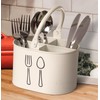 Classyo Silverware Holder for Countertop, Spoon Holder & Cutlery Organizer,