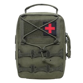 Sarini Green Fanny Pack,Outdoor Sports Toolkit,Multi-Functional Emergency Supplies Pouch for Hiking/Camping/Rock Climbing/Cycling