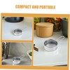 BUGUUYO 2pcs Handheld Mini Stainless Steel Flour Sifter Mesh Powder