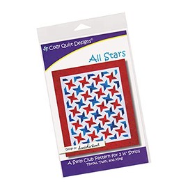 Cozy Quilt Designs Patrón de "Strip Club" - Todas las estrellas (incluye instrucciones para tres tamaños de proyecto)